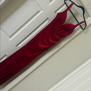 Elegant Red Evening Gown